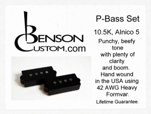 [Benson Custom] 4-String P-Bass Set (Black)