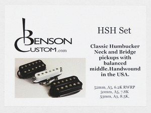 [Benson Custom] H-S-H (Black-White-Black) Set