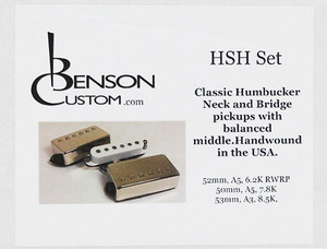 [Benson Custom] H-S-H (Chrome-White-Chrome) Set