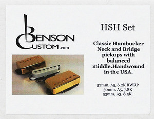 [Benson Custom] H-S-H (Gold-White-Gold) Set