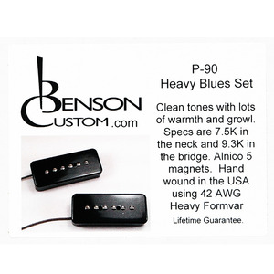[Benson Custom] P-90 Heavy Blues Set (Black)