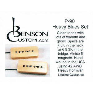 [Benson Custom] P-90 Heavy Blues Set (Cream)