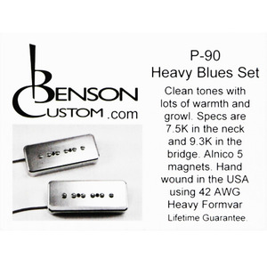 [Benson Custom] P-90 Heavy Blues Set (Chrome)