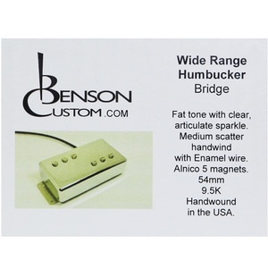 [Benson Custom] Wide Range Humbucker Bridge