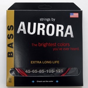 [Aurora] 5 String Bass 45-125 Red