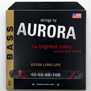 [Aurora] 4 String Bass 45-105 Red