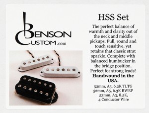 [Benson Custom] H-S-S (Black, 53mm, Short) Set